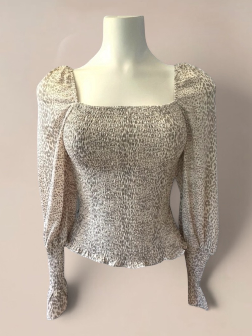 BUDDY LOVE CASSIE SMOCKED ELASTICIZED BLOUSE SIZE XS